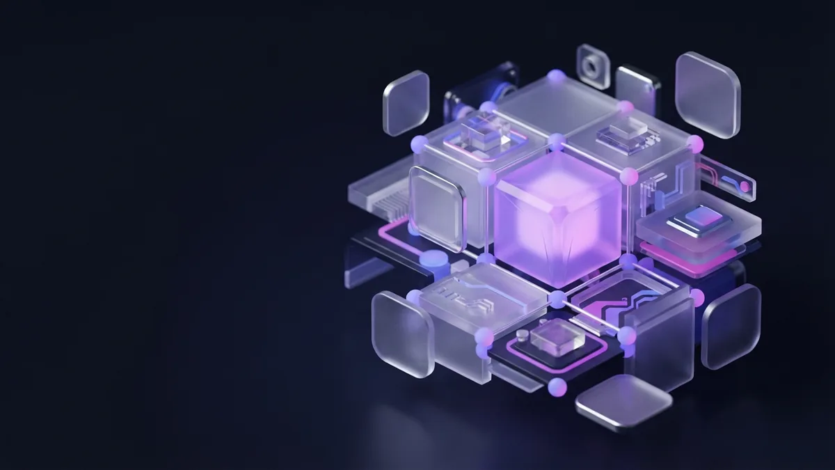 Modular cloud application design with linked components and a central service
