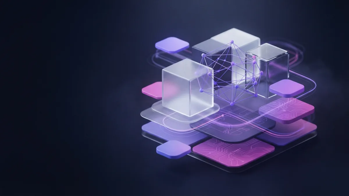Abstract cloud development tool chain made of glass modules and connected nodes