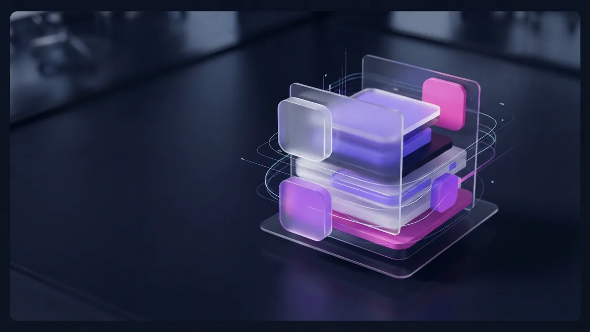 Reliable DevOps practices Stable modular structure with linked elements representing reliable DevOps practices