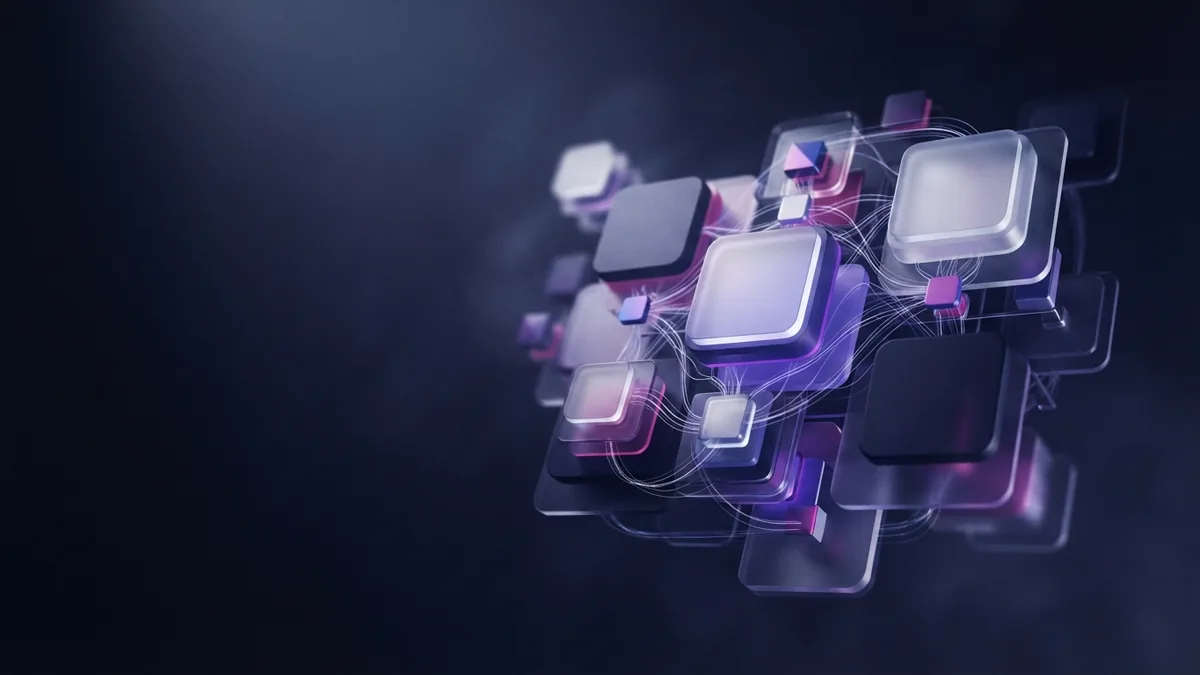 Linked geometric modules represent tokens, attention, and the flow of language model processing