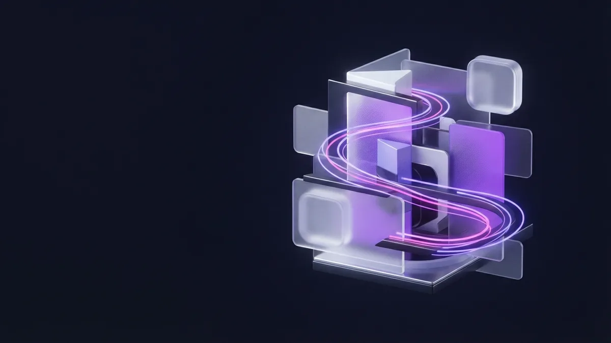 Abstract performance and testing Balanced geometric forms suggest reliable performance and careful software checks