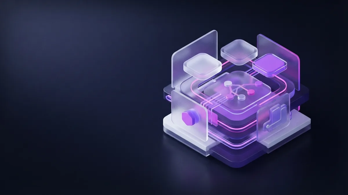 Abstract forms for app build approaches Three abstract modular structures representing different mobile app build approaches