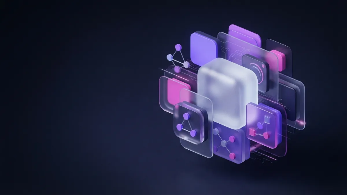 Abstract DevOps skills represented by linked geometric cloud and automation modules
