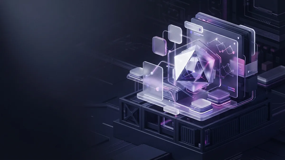 DevOps tools and platform structure Abstract DevOps tools and platform structure built from layered geometric components